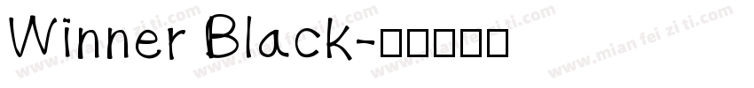 Winner Black字体转换